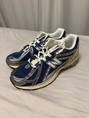 New Balance Navy and White 1906 Running Shoes